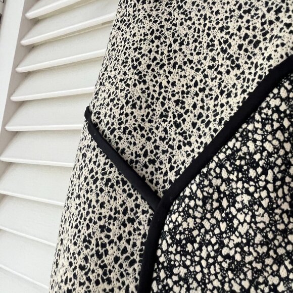 HALSTON HERITAGE 2 DOTTED JACQUARD PENCIL STRETCH SKIRT KHAKI MULTI - Picture 5 of 12